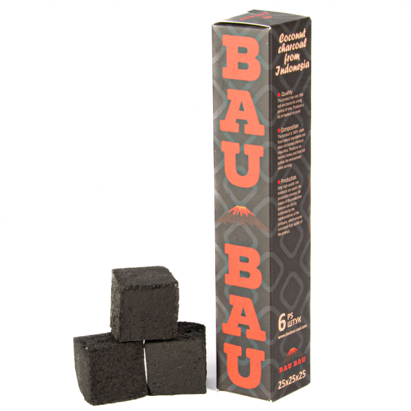 Уголь Bau Bau Кокосовый 6 Шт Черный (25 Мм) в Хабаровске