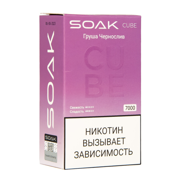 Soak Cube Груша Чернослив 7000 Затяжек в Хабаровске
