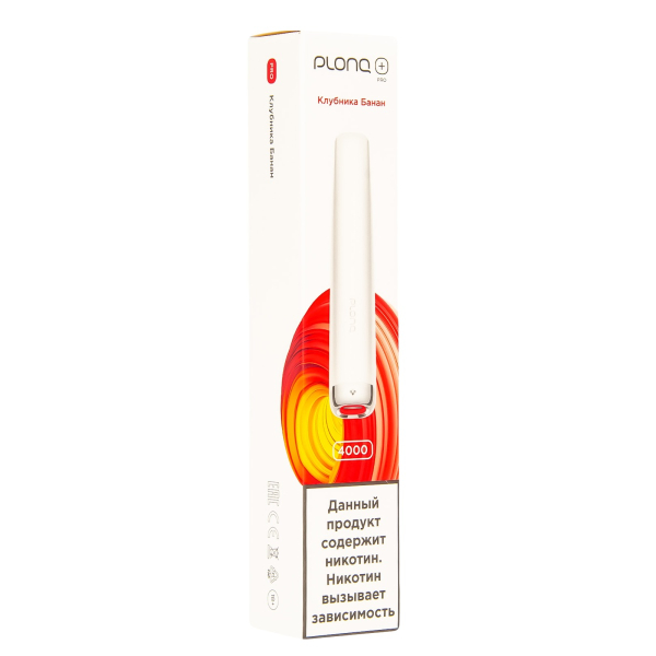 Plonq Plus Pro Клубника Банан (4000 Затяжек) 20 Мг в Хабаровске
