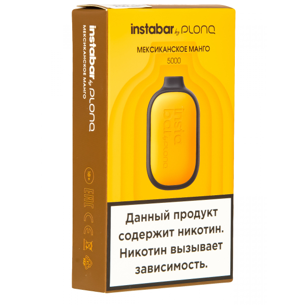 Plonq Instabar Мексиканское Манго (5000 Затяжек) 20 Мг в Хабаровске