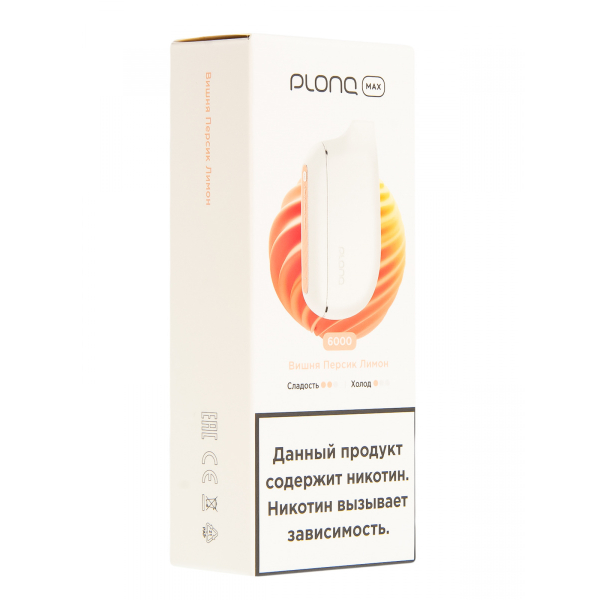 Plonq Max Вишня Персик Лимон (6000 Затяжек) 20 Мг в Хабаровске