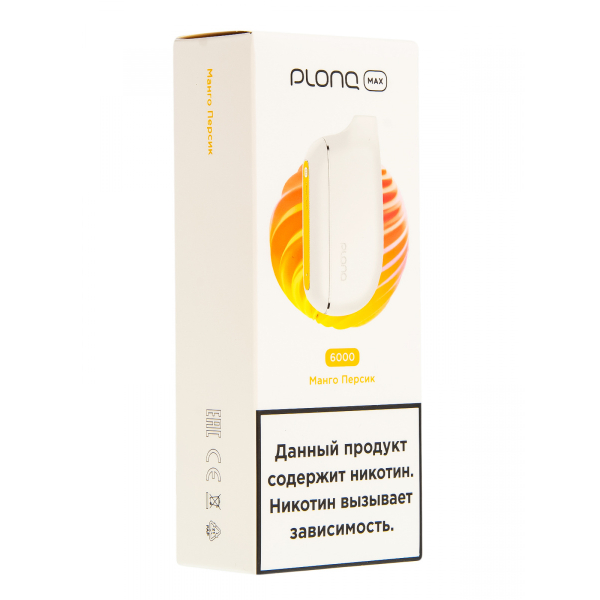 Plonq Max Манго Персик (6000 Затяжек) 20 Мг в Хабаровске