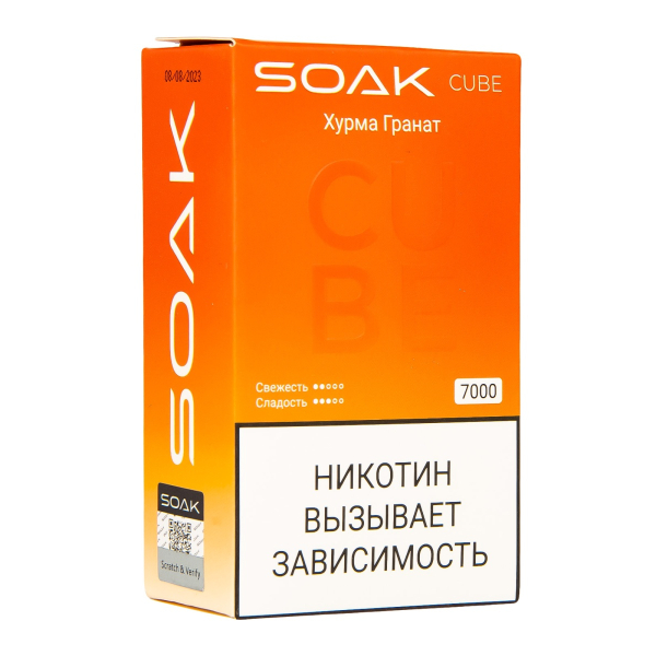 Soak Cube Хурма Гранат 7000 Затяжек в Хабаровске
