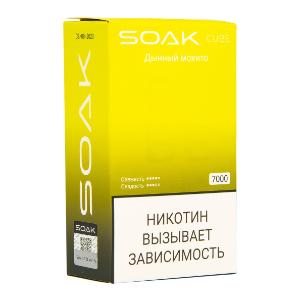 Soak Cube Дынный Мохито 7000 Затяжек в Хабаровске