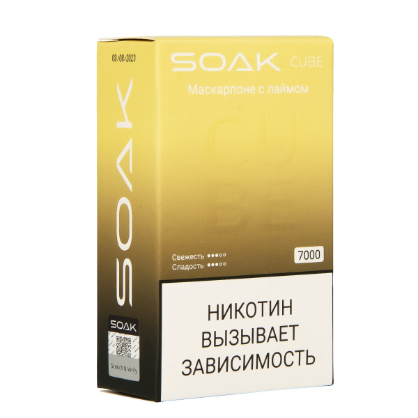 Soak Cube Маскарпоне С Лаймом 7000 Затяжек в Хабаровске