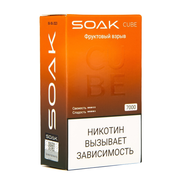 Soak Cube Фруктовый Взрыв 7000 Затяжек в Хабаровске