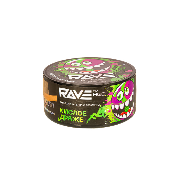 Табак Rave By Hqd Кислое Драже  25 грамм в Хабаровске