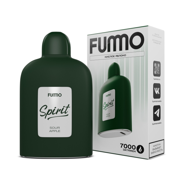 Электронка Fummo Spirit Кислое Яблоко  в Хабаровске