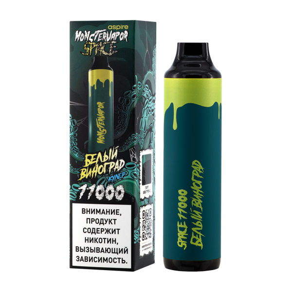 Электронка Monstervapor Space Белый Виноград (11000 Затяжек) в Хабаровске