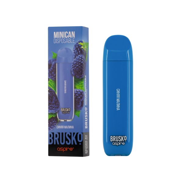 Электронка Brusko Minican Синяя Малина (1500 Затяжек) в Хабаровске