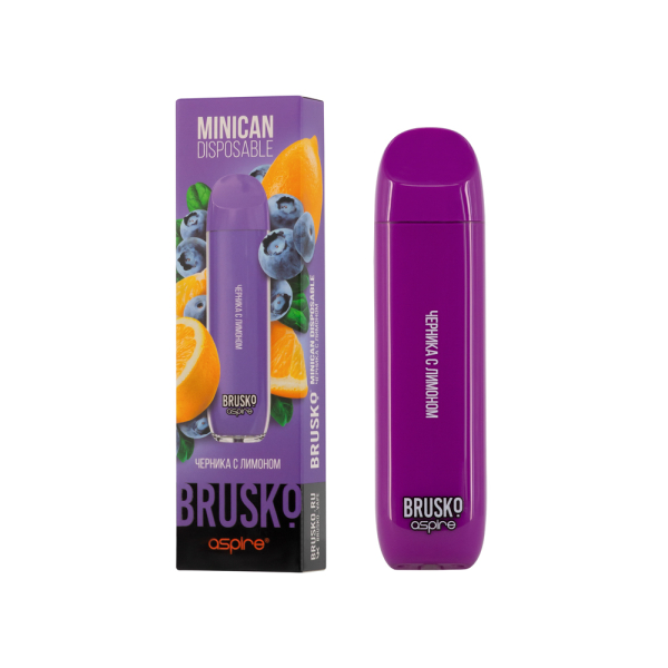 Электронка Brusko Minican Черника С Лимоном (1500 Затяжек) в Хабаровске