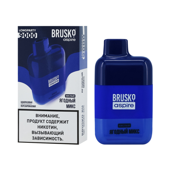 Электронка Brusko Longparty Ягодный Микс (9000 Затяжек) в Хабаровске