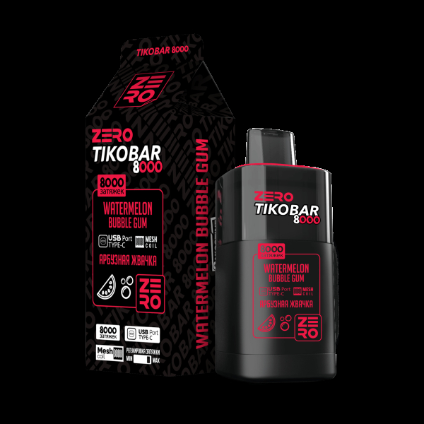 Электронка Tikobar Zero Арбузная Жвачка 8000 Затяжек в Хабаровске