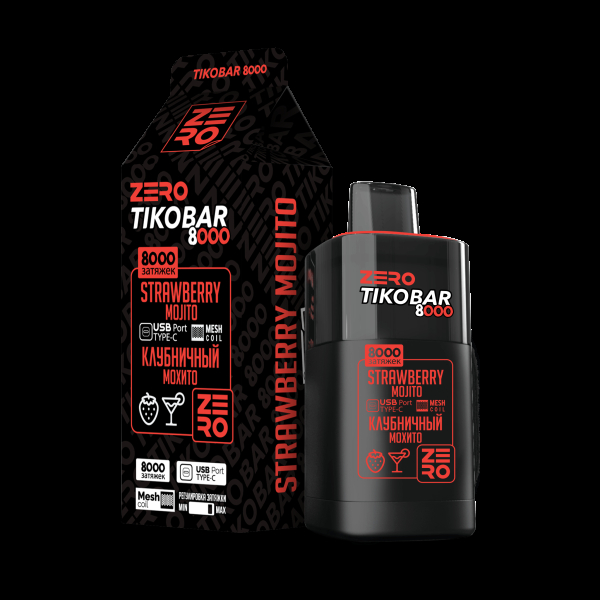 Электронка Tikobar Zero Клубничный Мохито 8000 Затяжек в Хабаровске