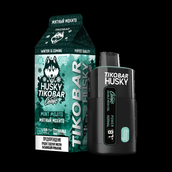 Электронка Tikobar Husky Сибирь Мятный Мохито 12000 Затяжек в Хабаровске