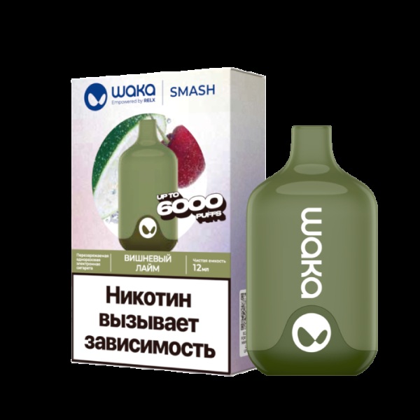 Электронка Waka Вишнёвый Лайм (6000 Затяжек) в Хабаровске