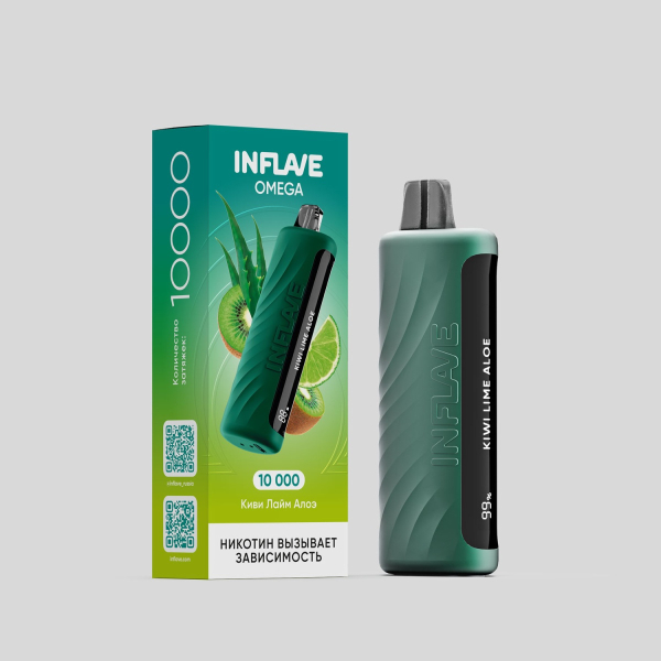 Электронка Inflave Omega Киви Лайм Алоэ (10000 Затяжек) в Хабаровске