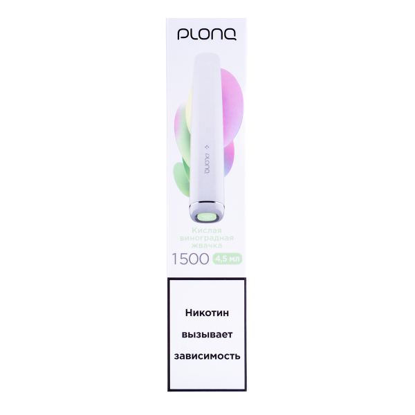 Электронка Plonq Plus Виноградная Жвачка (1500 Затяжек) 20 Мг в Хабаровске