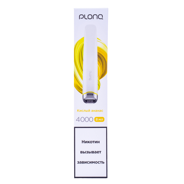 Электронка Plonq Plus Pro Кислый Ананас (4000 Затяжек) 20 Мг в Хабаровске