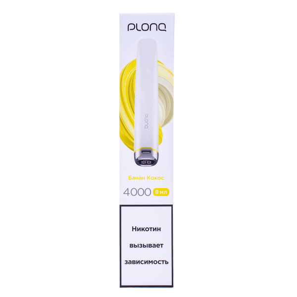 Электронка Plonq Plus Pro Банан Кокос (4000 Затяжек) 20 Мг в Хабаровске