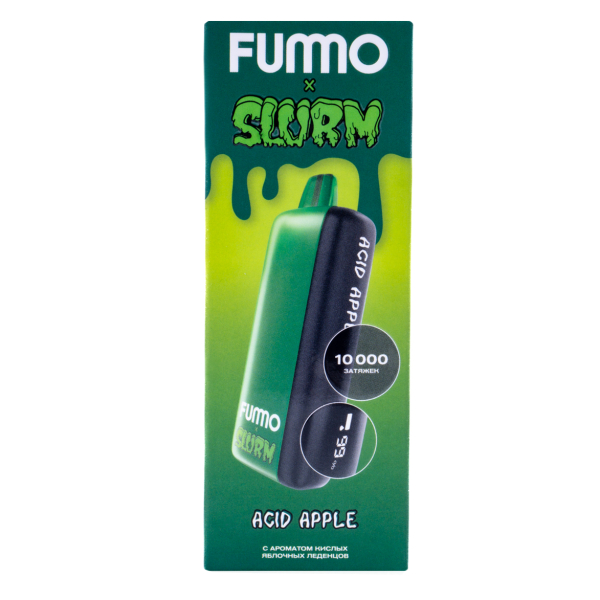Электронка Fummo Indic Slurm Кислые Яблочные Леденцы (10 000 Затяжек) в Хабаровске