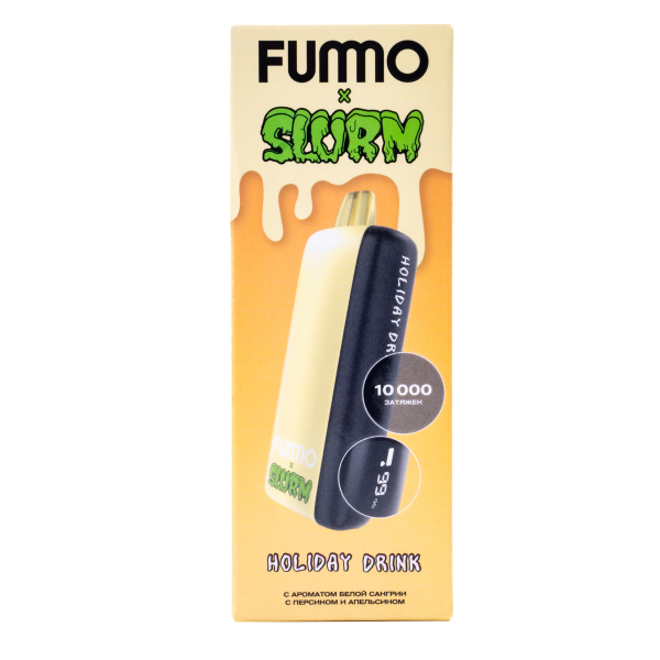 Электронка Fummo Indic Slurm Белая Сангрия С Персиком И Апельсином (10 000 Затяжек) в Хабаровске
