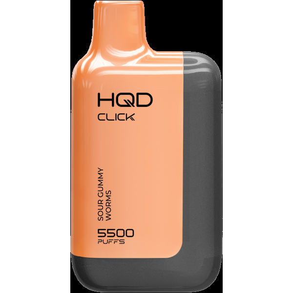 POD-система Hqd Click Устройство + Картридж Кислые Мармеладные Червячки (5500 Затяжек) в Хабаровске