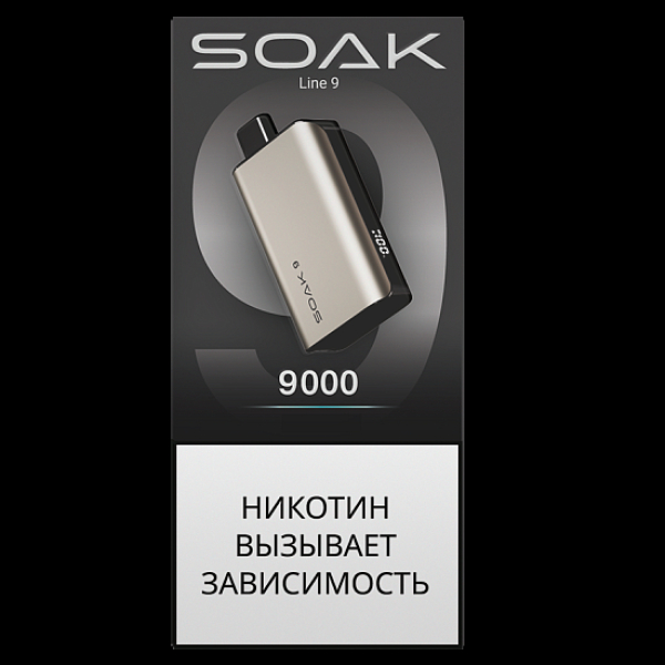 Электронка Soak 9 Titanium 9000 Яблочный Сок в Хабаровске