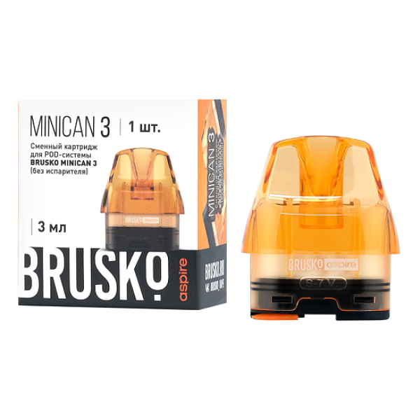 Сменный Картридж Brusko Minican 3, (Оранжевый), 3 Мл, Упак. 1 Шт в Хабаровске
