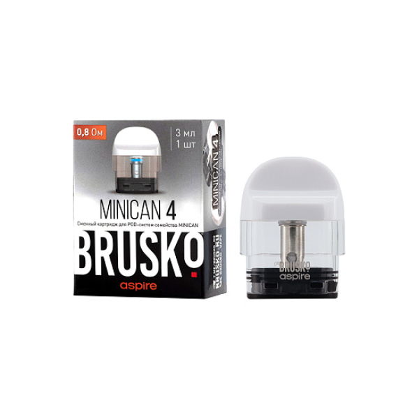 Сменный Картридж Brusko Minican 4 (3Мл) 0,8 Ом, Упак. 1 Шт белый в Хабаровске