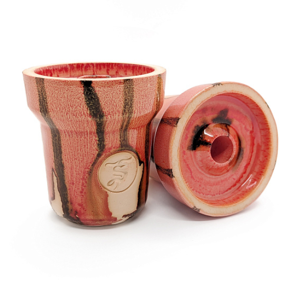 Чаша St Bowls Phunnel Glaze Красная С Полосками в Хабаровске