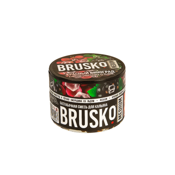 Смесь Brusko Medium Красный Виноград И Чёрная Смородина Со Льдом  50 гр в Хабаровске