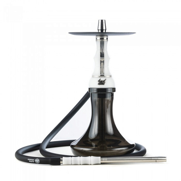 Кальян Alpha Hookah Beat White Silver Тонированн Колба  в Хабаровске