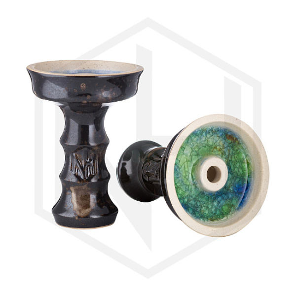 Чаша Nejn Lotus Glaze Black Черная для кальяна в Хабаровске