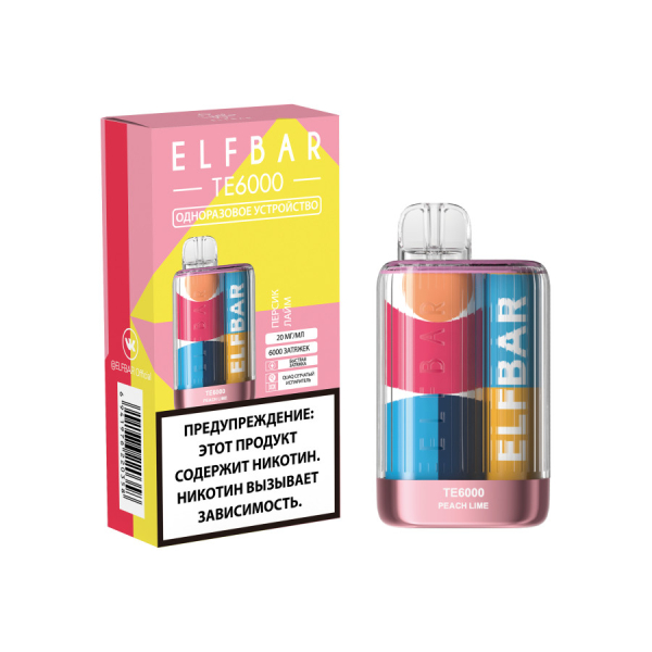 ЭСДН ELF BAR Te Персик Лайм 6000 затяжек в Хабаровске