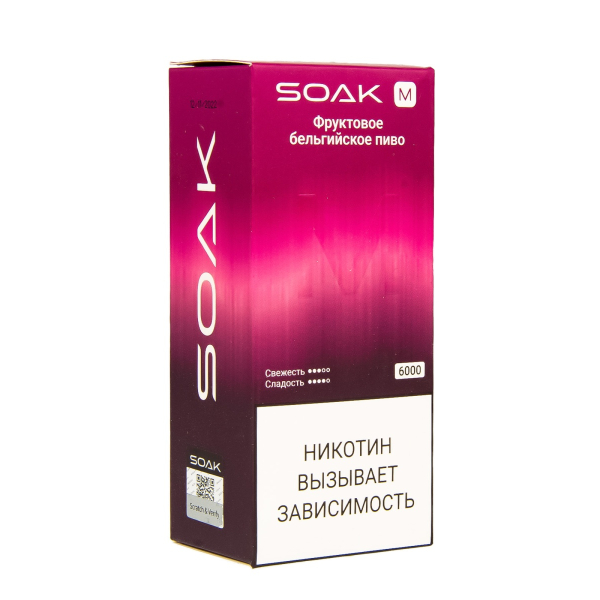 ЭСДН SOAK M Fruit Belgian Beer 6000 тяг в Хабаровске