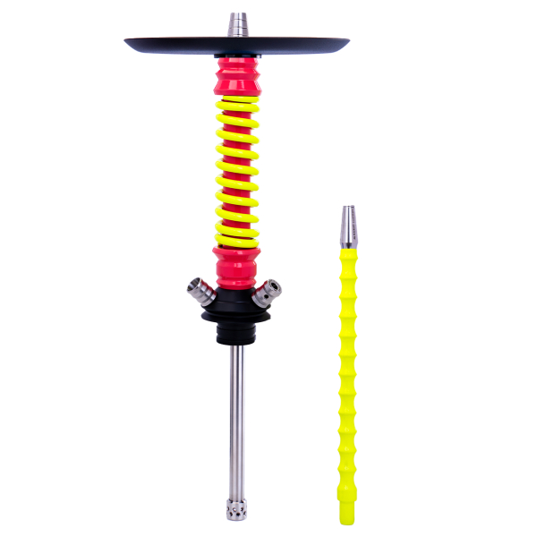 Кальян Mamay Customs Coilovers Mini Розово Жёлтый Флюр в Хабаровске