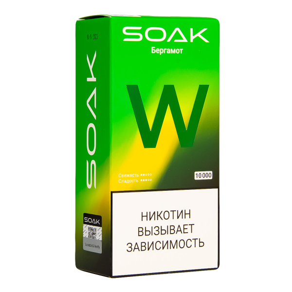 Электронная сигарета Soak W Бергамот 10000 в Хабаровске