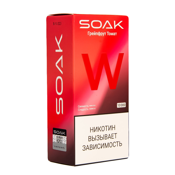 Электронная сигарета Soak W Грейпфрут Томат 10000 в Хабаровске