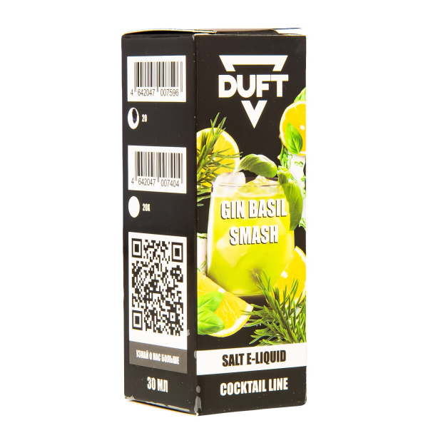 Жидкость Duft Cocktails Line Salt Gin Basil Smash 30 Мл в Хабаровске