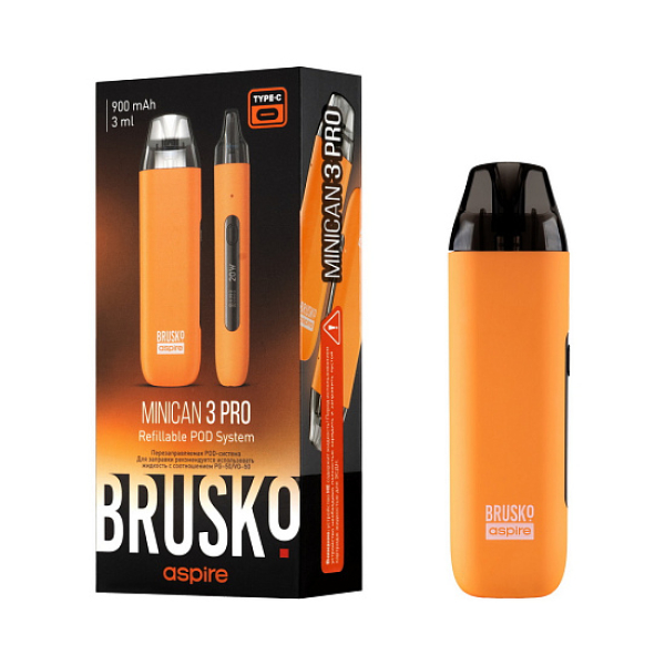 POD-система Brusko Minican 3 Pro оранжевый в Хабаровске