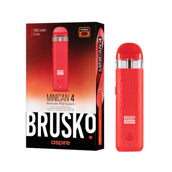 POD-система Brusko Minican 4 Красный в Хабаровске