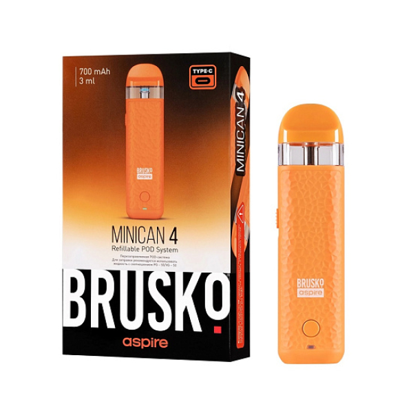 POD-система Brusko Minican 4 Оранжевый в Хабаровске