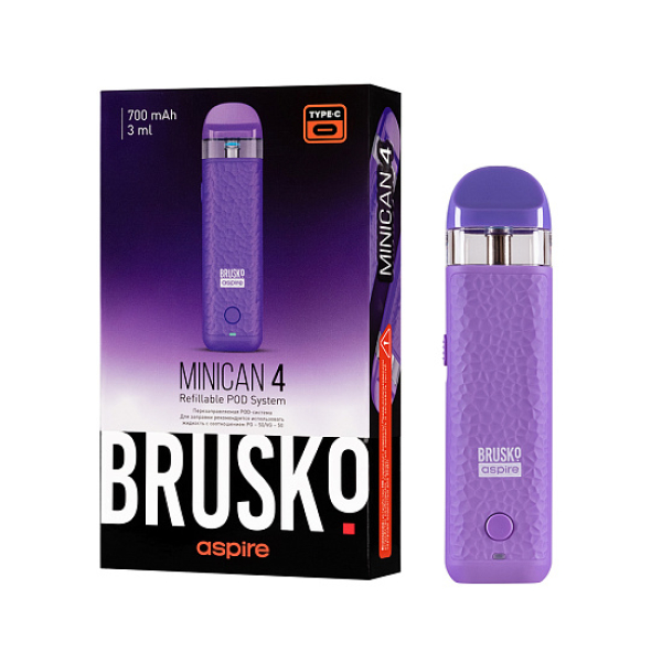 POD-система Brusko Minican 4 Фиолетовый в Хабаровске