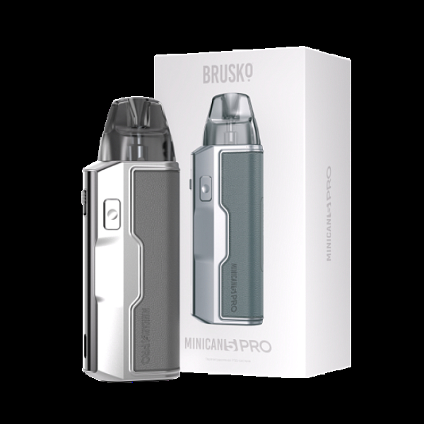 POD-система Brusko Minican 5 Pro Metallic Grey Красный,серый в Хабаровске