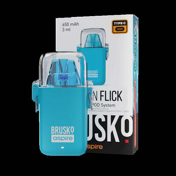 POD-система Brusko Minican Flick Голубой в Хабаровске