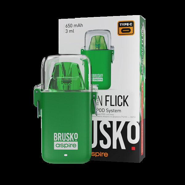 POD-система Brusko Minican Flick Зелёный в Хабаровске