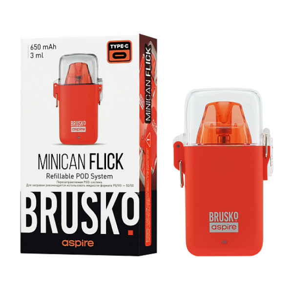 POD-система Brusko Minican Flick Красный в Хабаровске