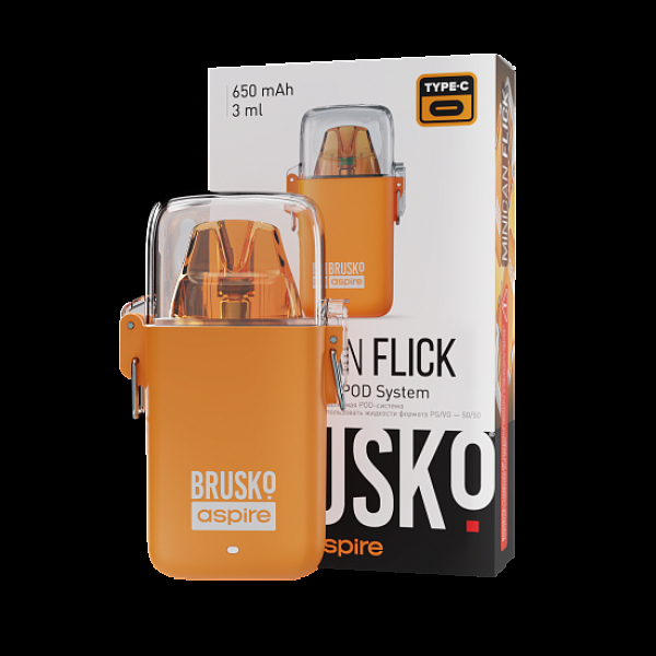 POD-система Brusko Minican Flick Оранжевый в Хабаровске
