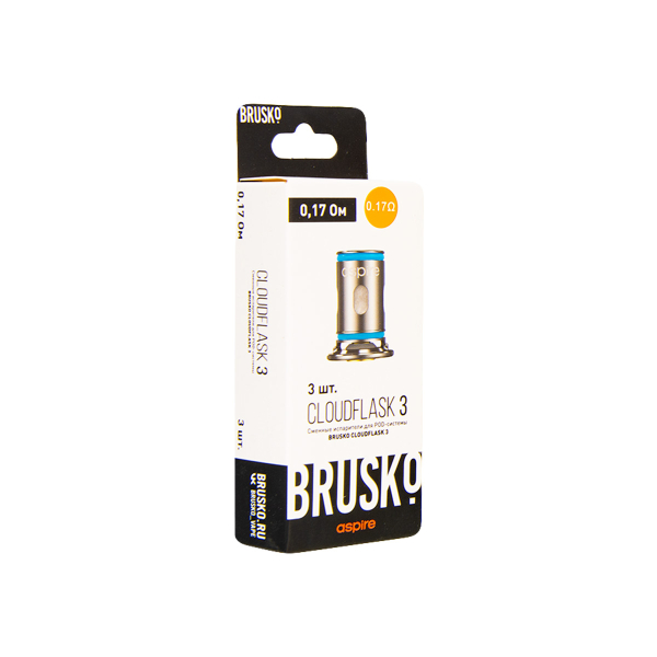Испаритель Brusko Cloudflask 3 0.17 Ом 3 шт в Хабаровске